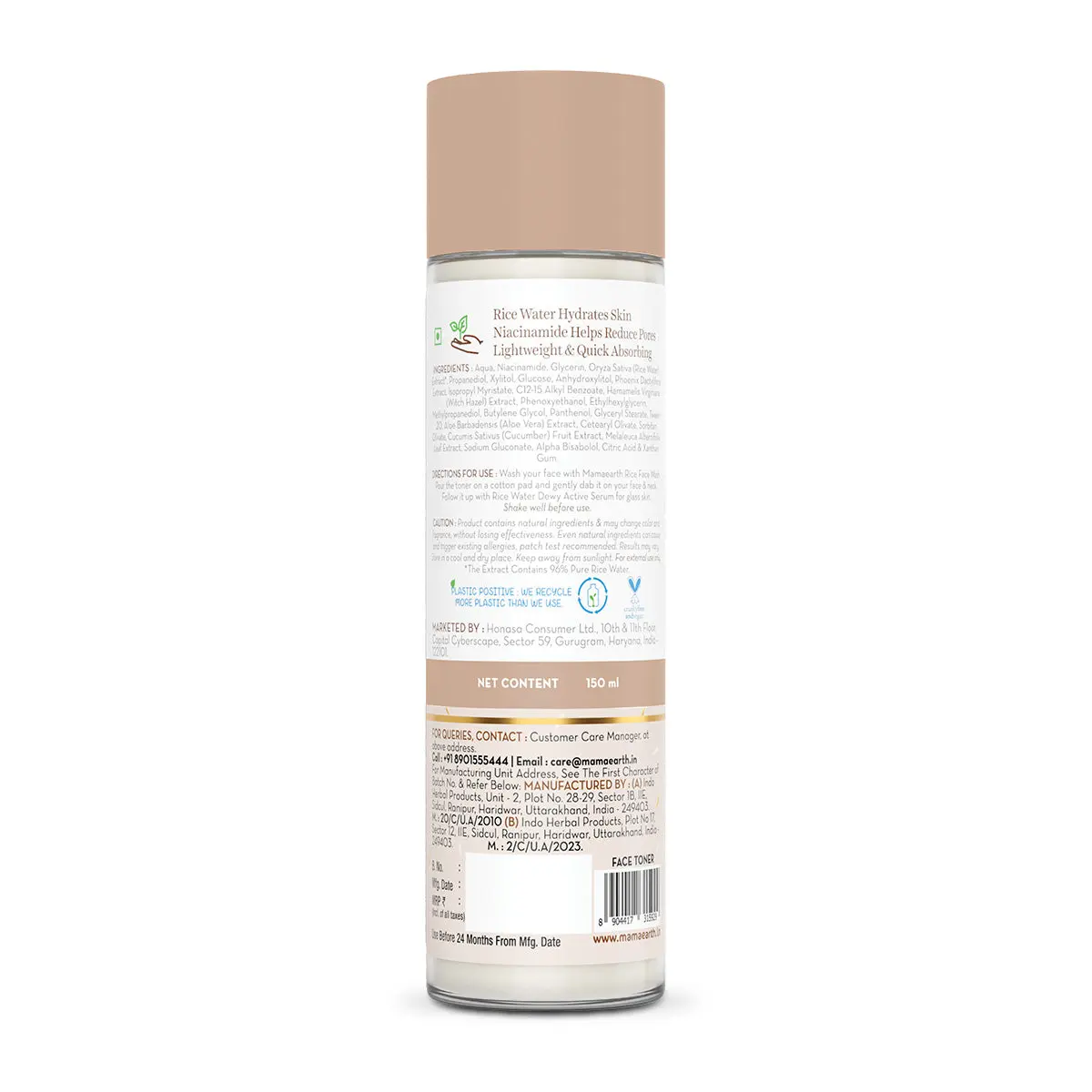 Mamaearth Rice Water Dewy Face Toner 150 ml - Image 9