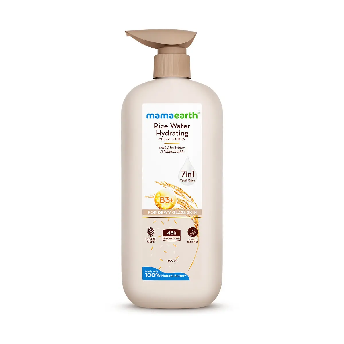 Mamaearth Rice Water Hydrating Body Lotion 400 ml - Image 7