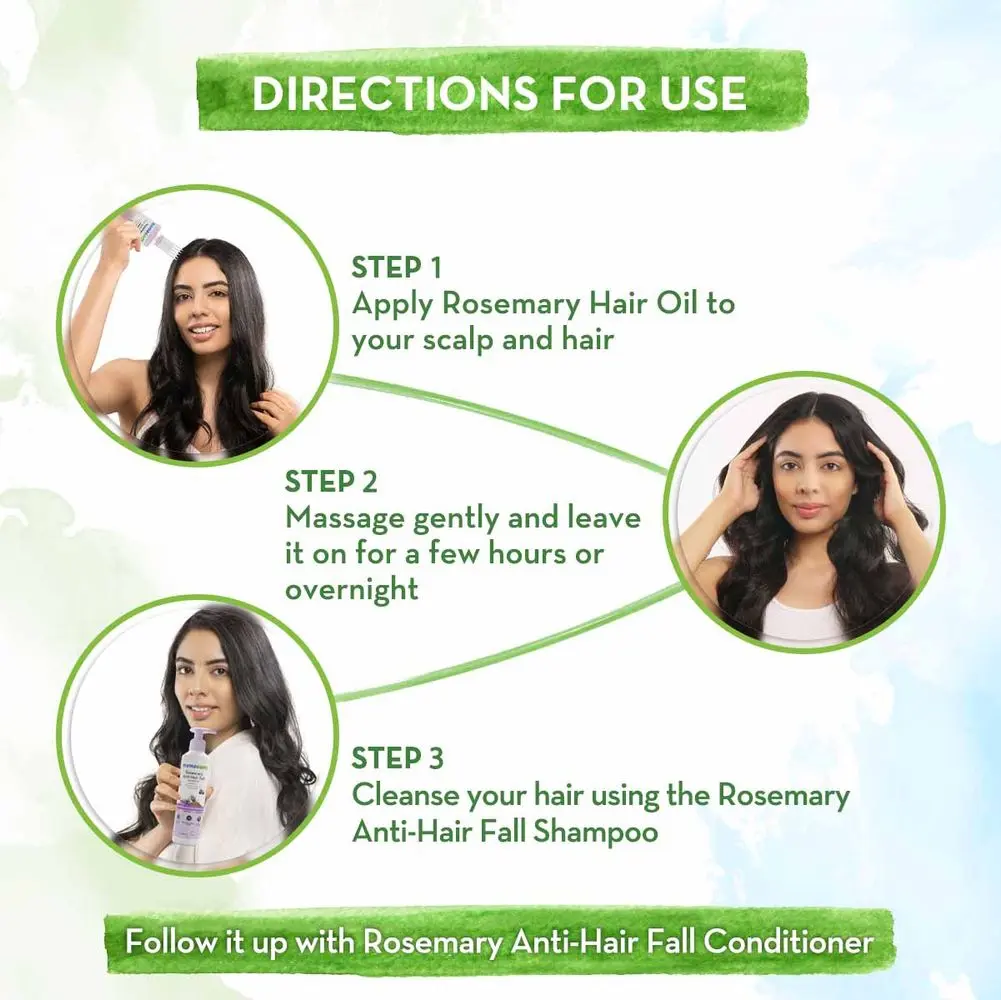 Rosemary Hair Oil 150ml & Anti-Hair Fall Shampoo 250ml with Methi Dana-Combo - Image 4