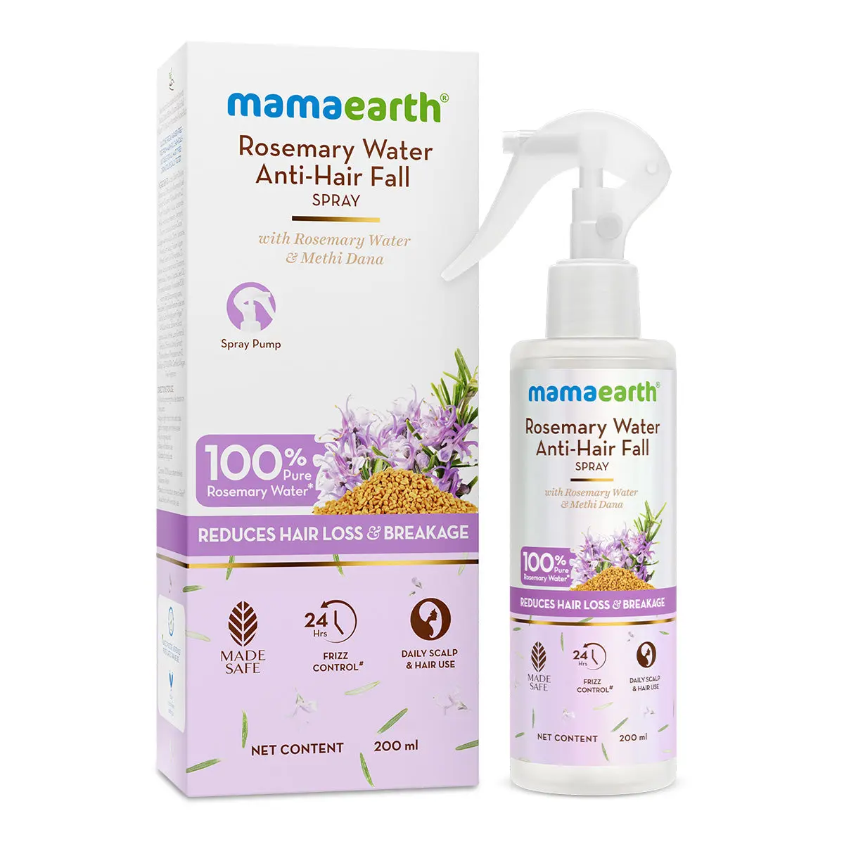Mamaearth Rosemary Hair Spray For Anti Hair Fall -200 ml - Image 7