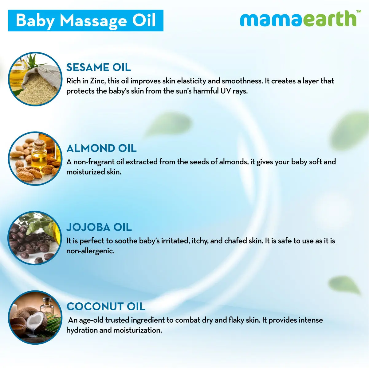 Mamaearth Soothing Massage Oil for Babies with Sesame Almond & Jojoba Oil 200 ml - Image 4