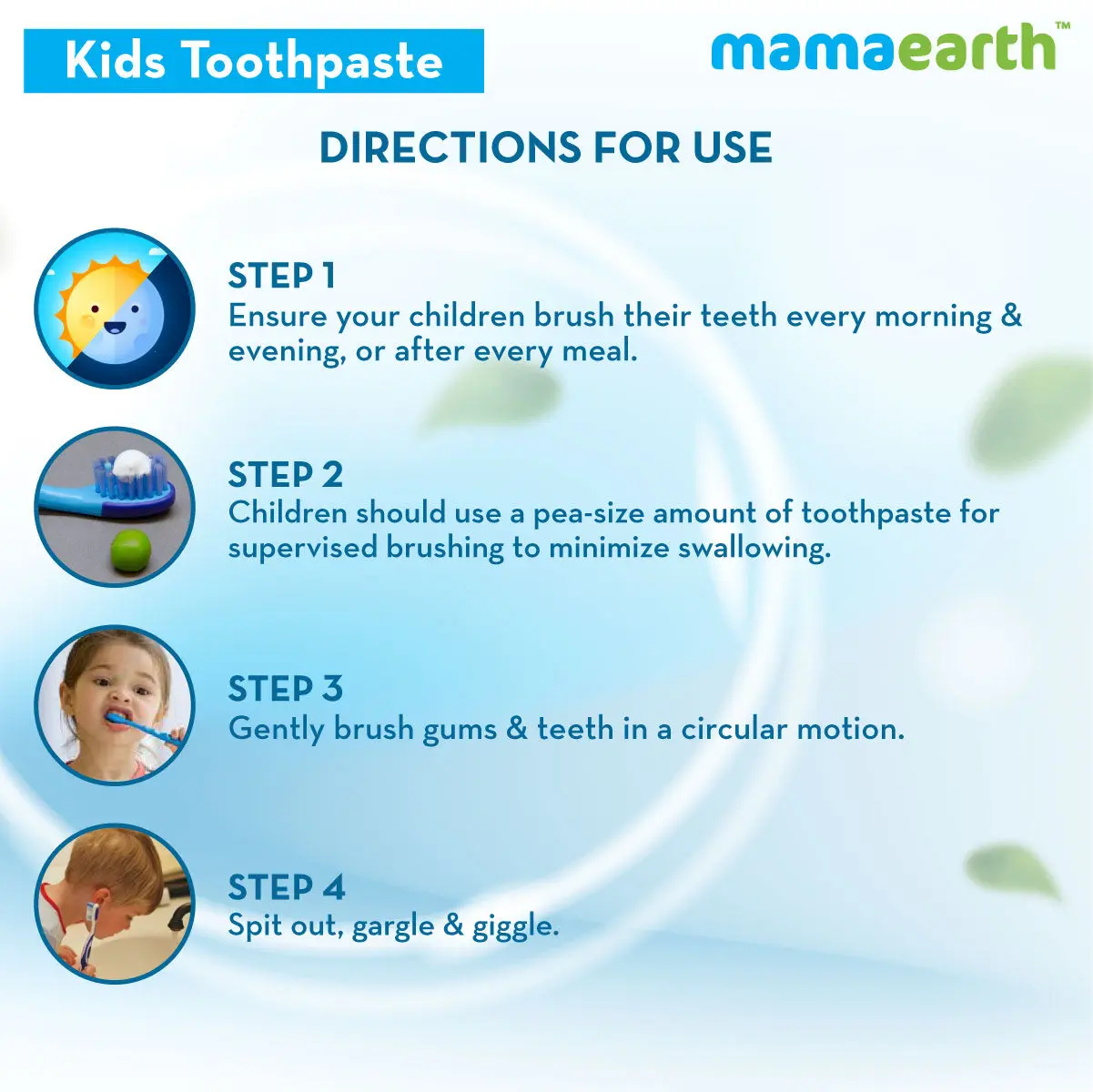 Mamaearth Sulfate Free Awesome Orange Toothpaste For Kids With Fluoride 50 gm - Image 7