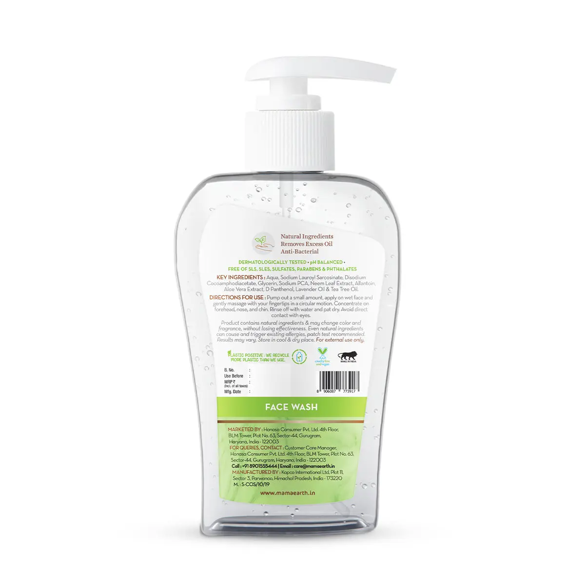 Mamaearth Tea Tree Face wash For Acne & Pimples 250 ml - Image 3