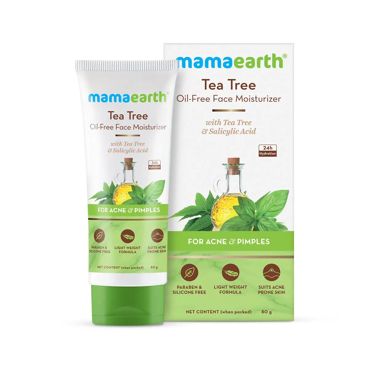 Mamaearth Tea Tree Oil-Free Face Moisturizer 80 gm - Image 7