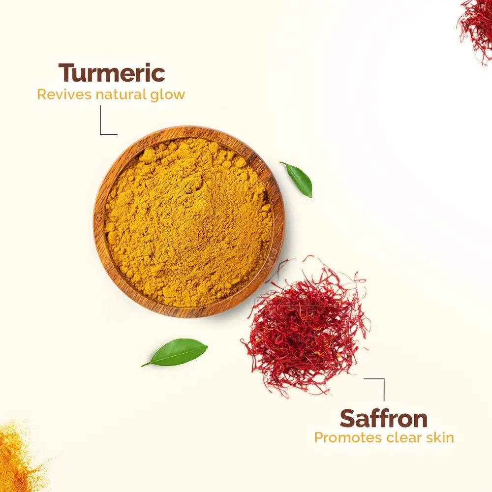 Ubtan Face Wash 100 ml & Ubtan Sunscreen 50 g with Turmeric and Saffron-Combo - Image 4