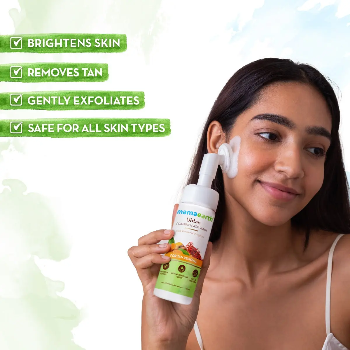 Mamaearth Ubtan Foaming Face Wash 150 ml - Image 3