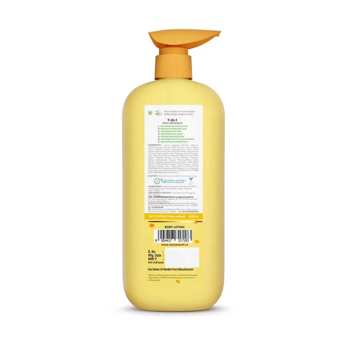 Mamaearth Ubtan Moisturizing Body Lotion - Image 8