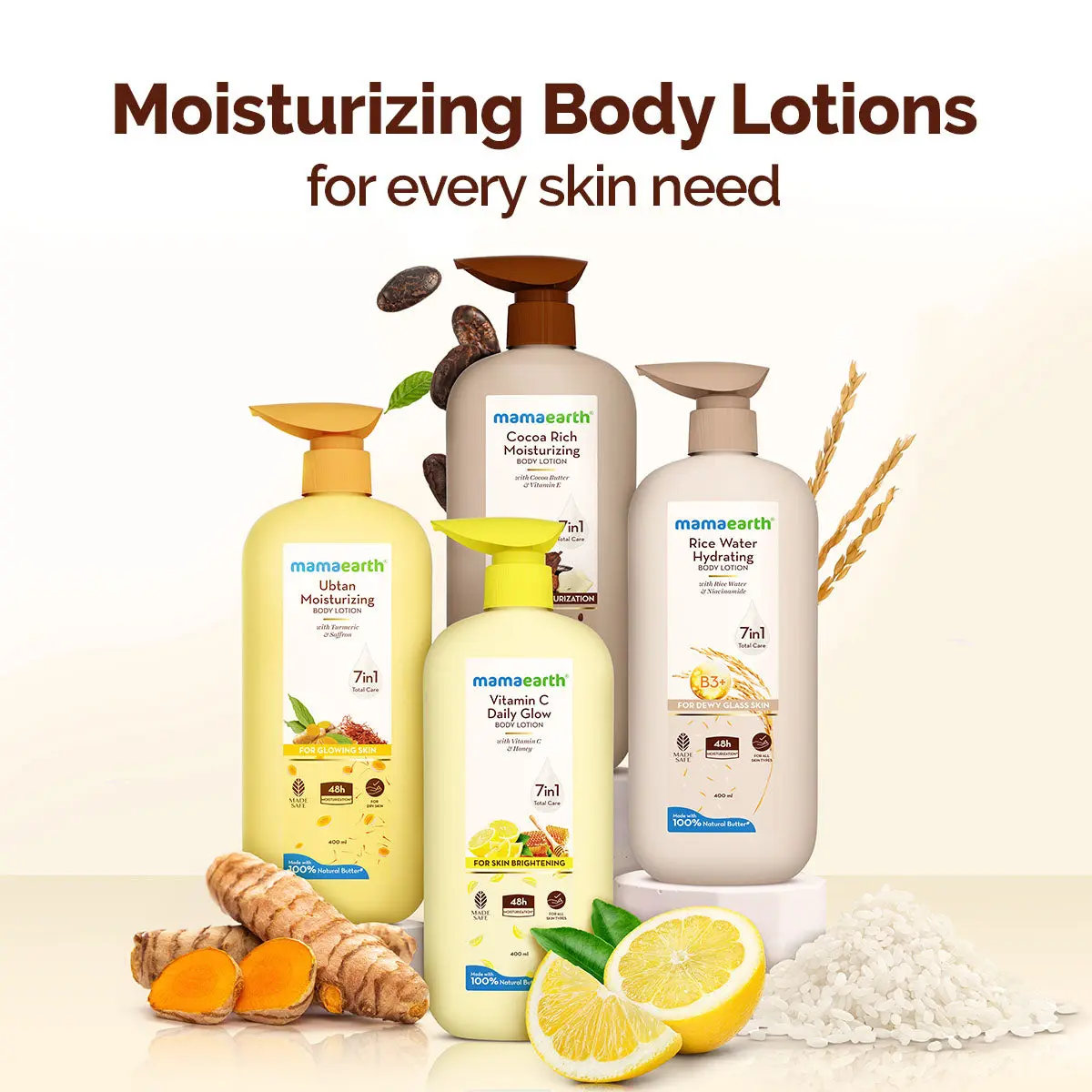 Mamaearth Ubtan Moisturizing Body Lotion - Image 9