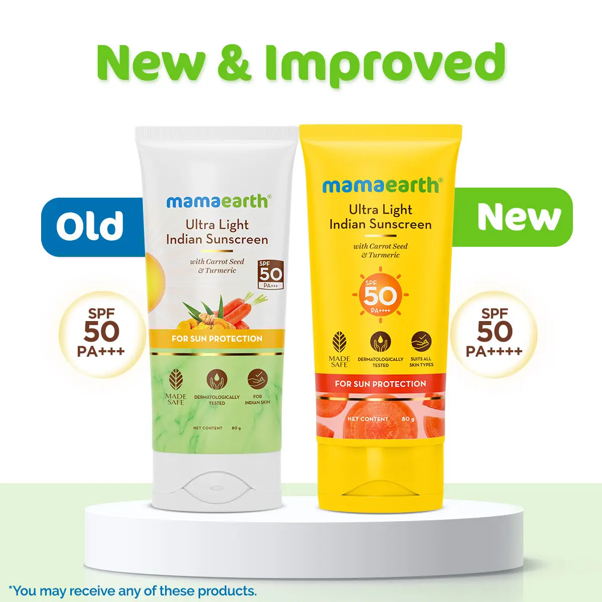 Mamaearth Ultra Light Indian Sunscreen with Carrot Seed Turmeric & SPF 50 PA+++ 80 gm - Image 5