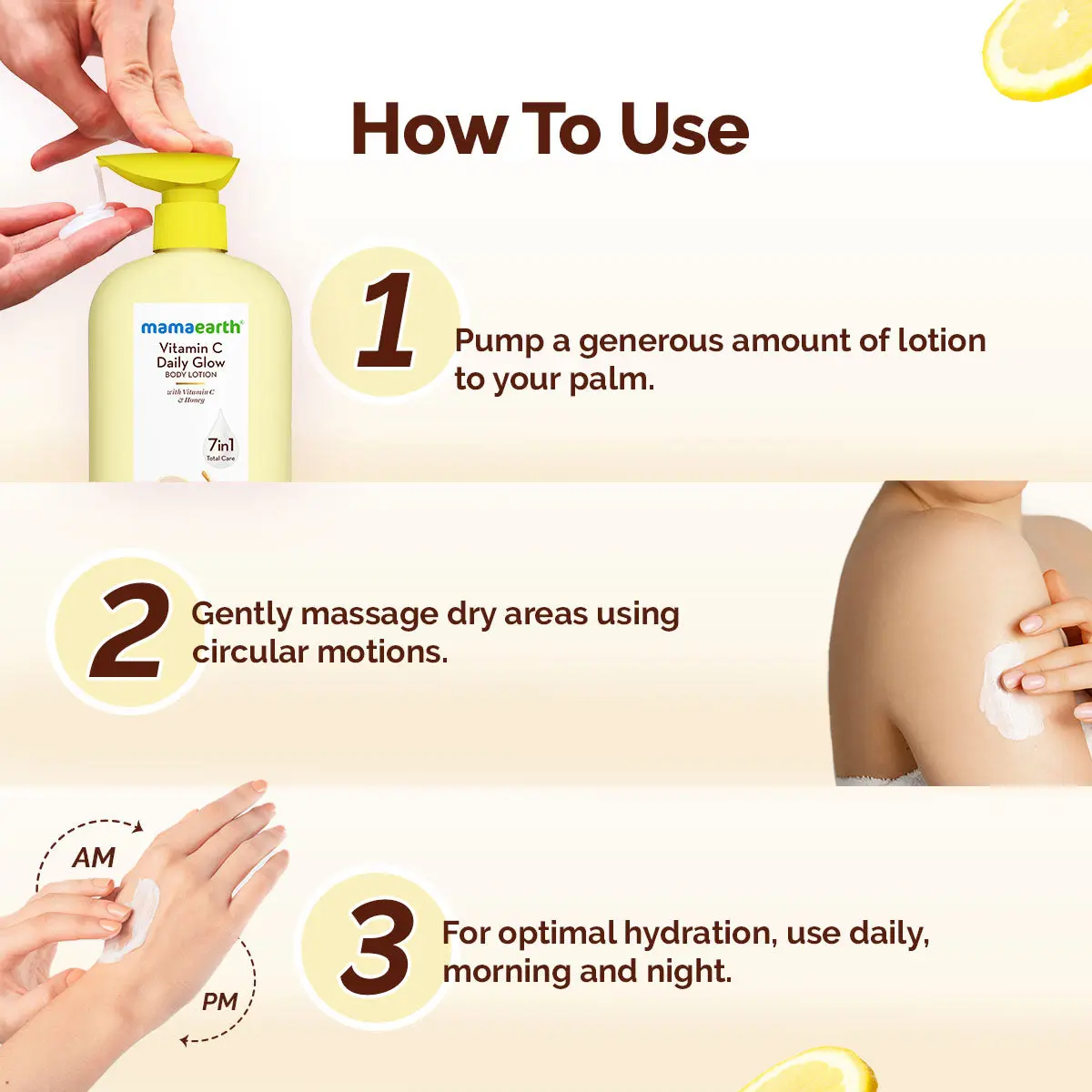Mamaearth Vitamin C Daily Glow Body Lotion - Image 5