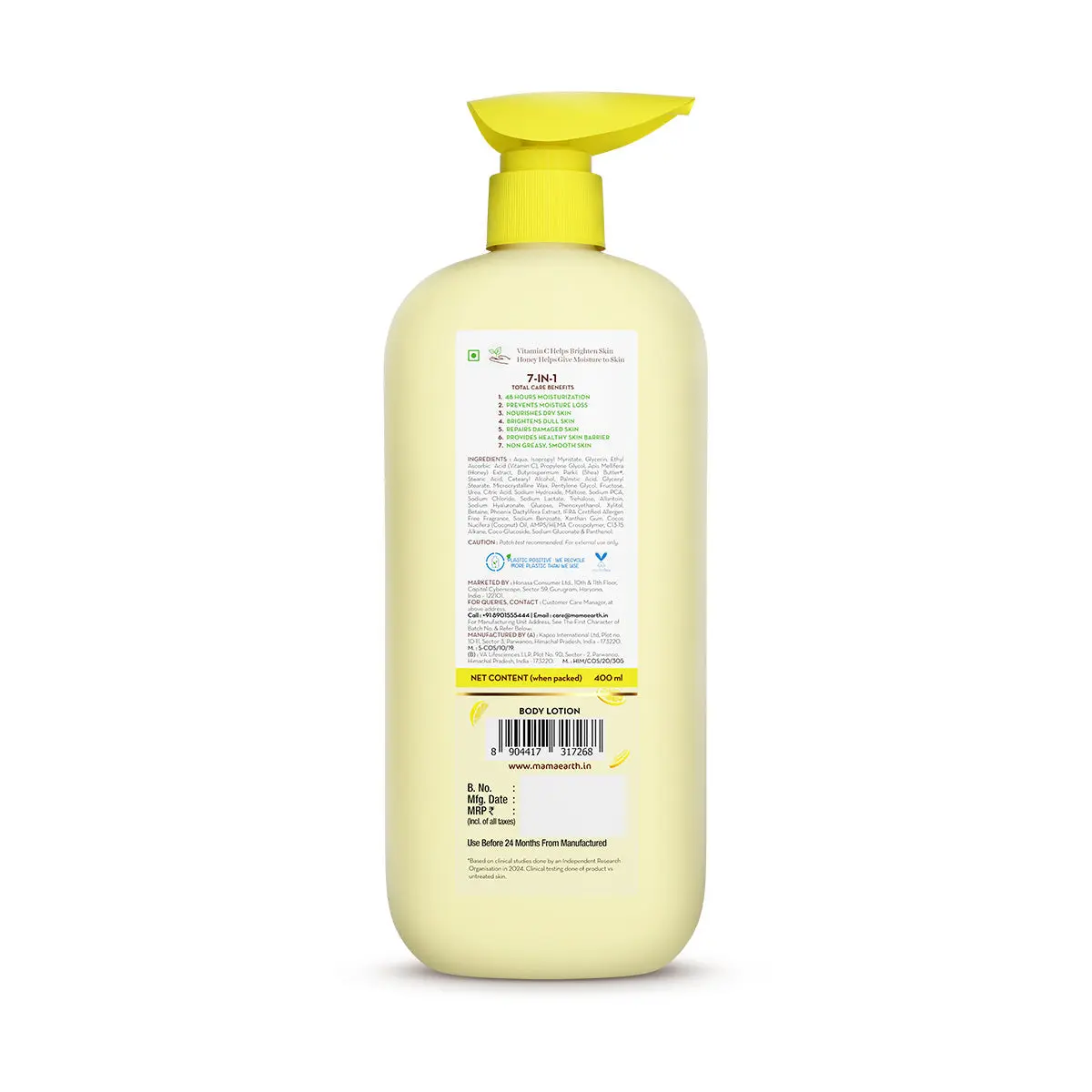Mamaearth Vitamin C Daily Glow Body Lotion - Image 8