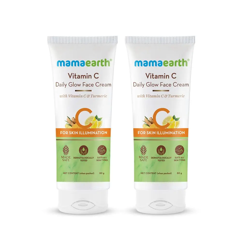 Mamaearth Vitamin C Daily Glow Face Cream With Vitamin C & Turmeric for Skin Illumination 80 gm - Image 10