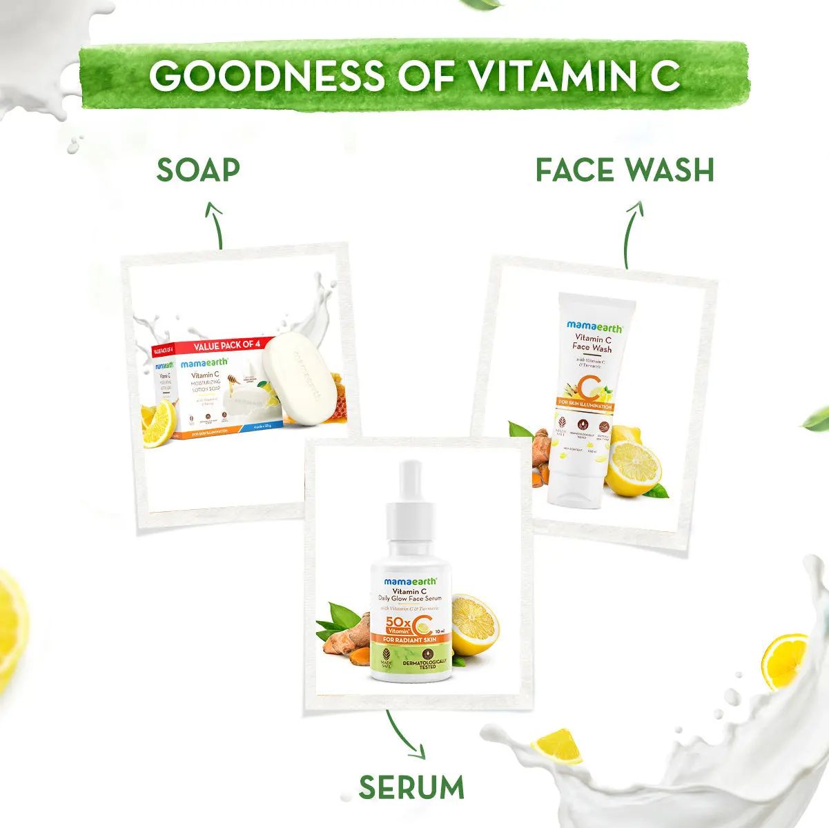 Mamaearth Vitamin C Moisturizing Lotion Soap Single Pack with 4 Soaps,125 g Each - Image 7