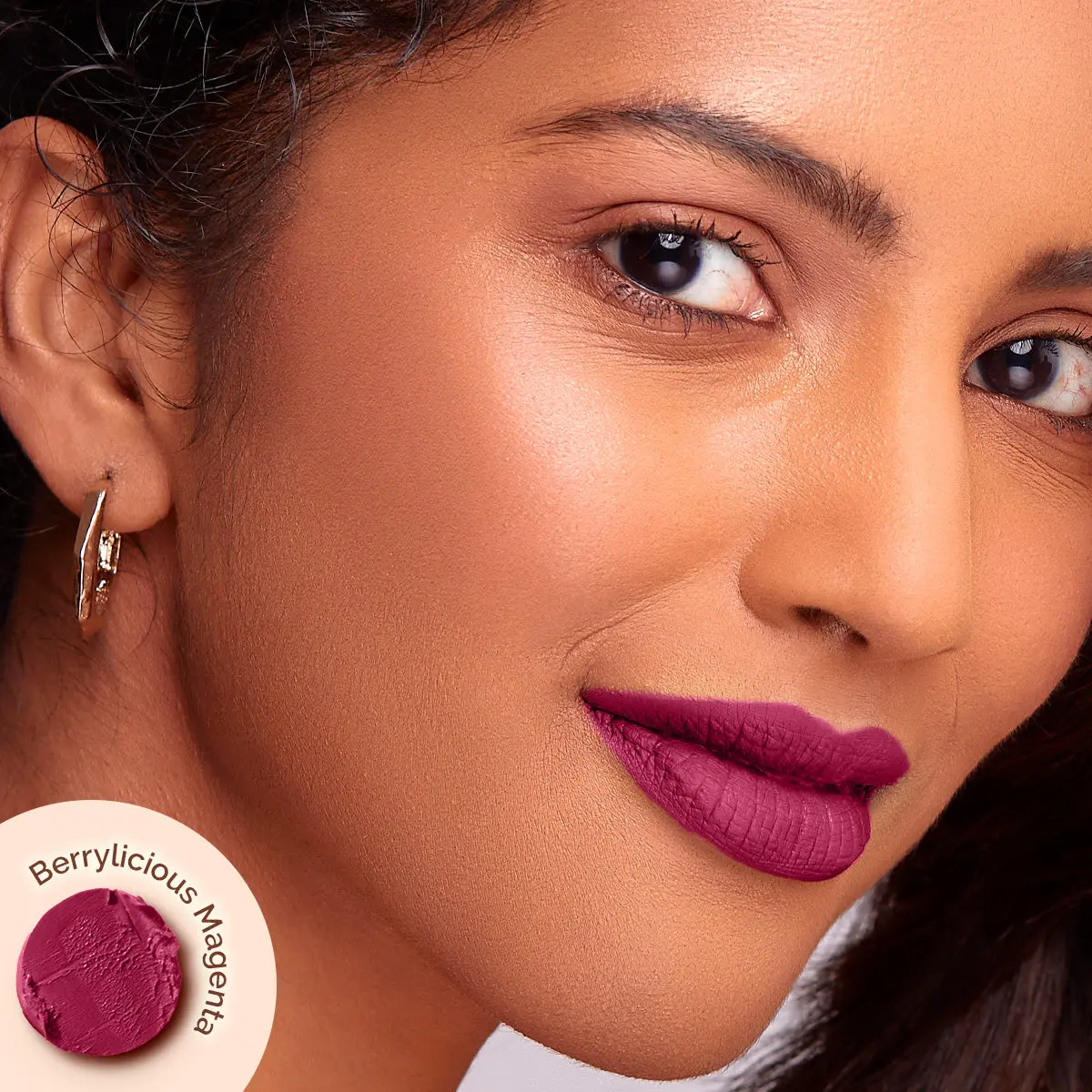 Moisture Matte Longstay Lipstick - 12 Berrylicious Magenta - Image 3