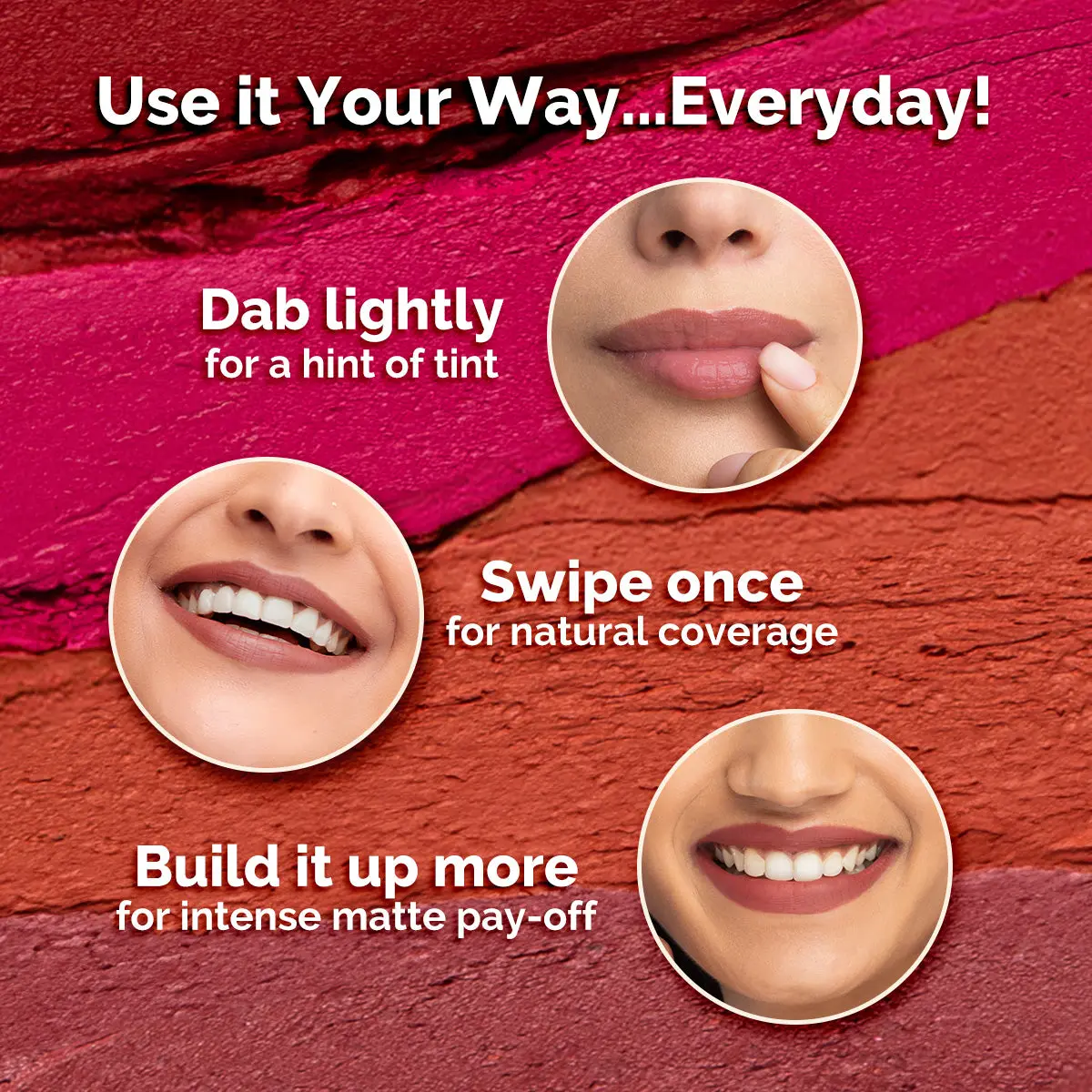 Moisture Matte Longstay Lipstick - 12 Berrylicious Magenta - Image 9
