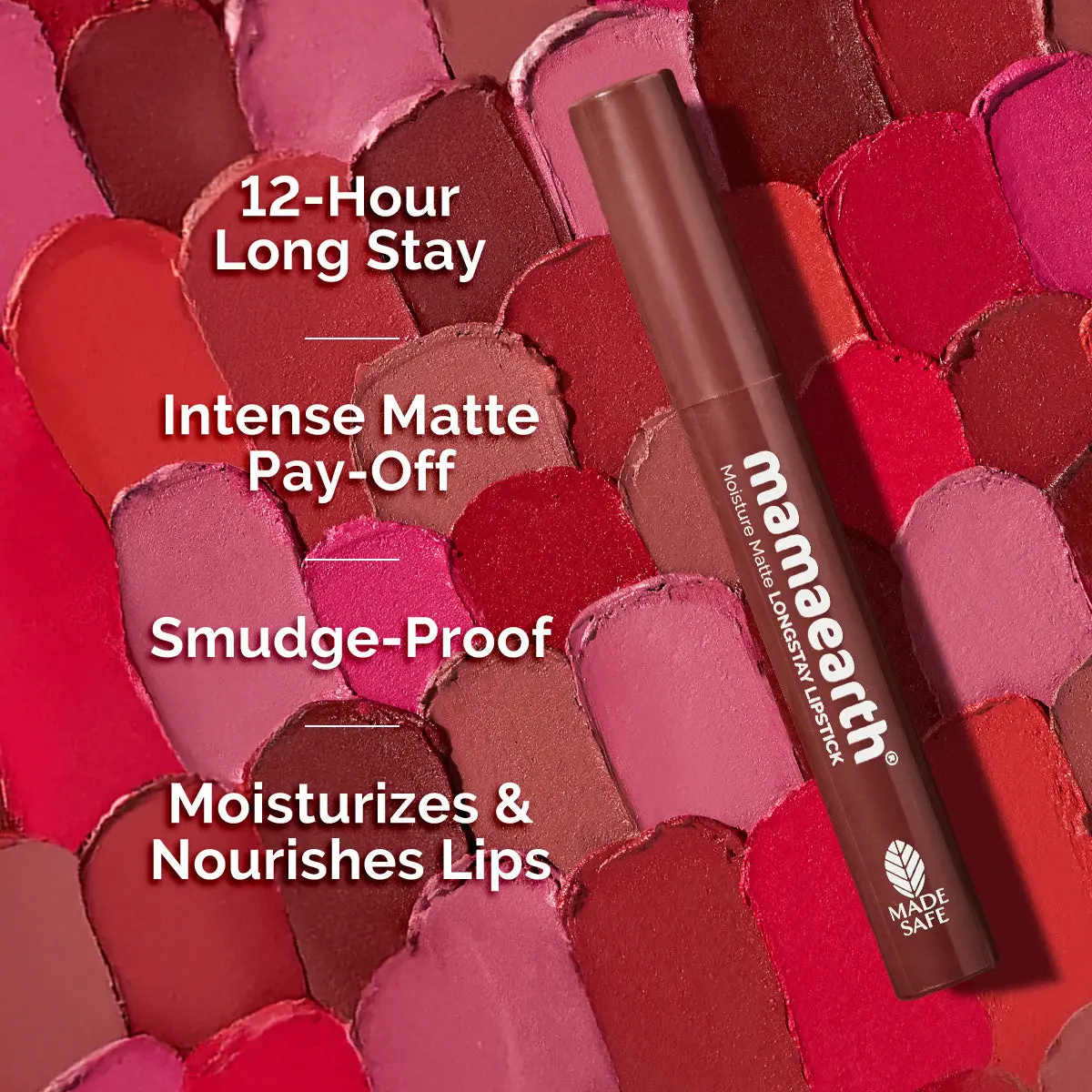 Moisture Matte Longstay Lipstick -16 Hazelnut Brown - Image 4
