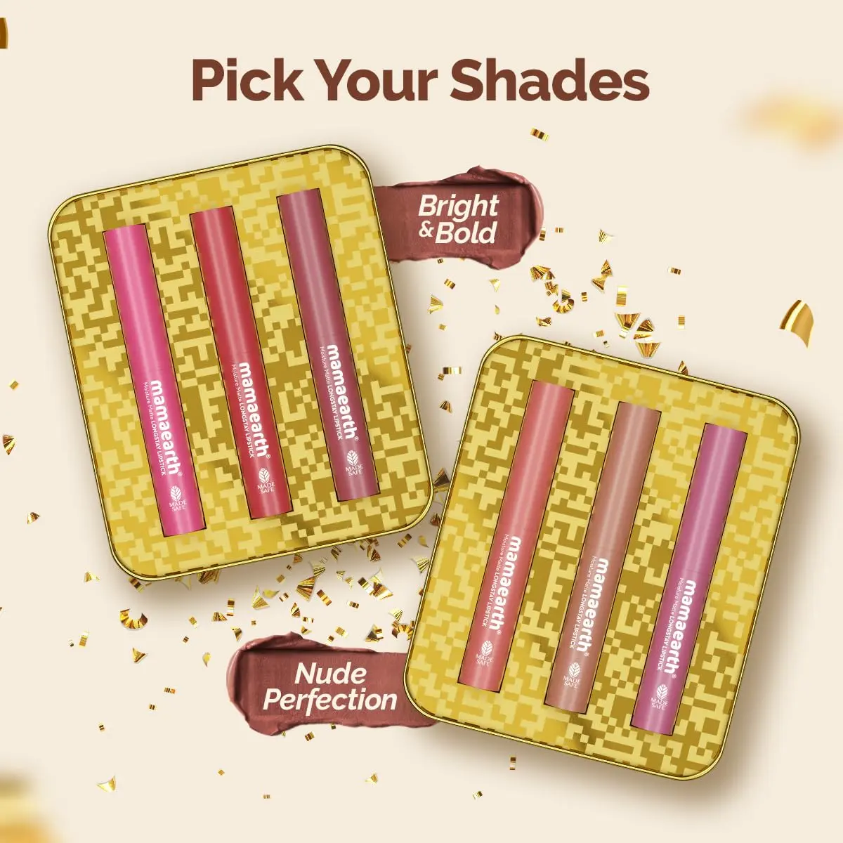 Moisture Matte Longstay Lipstick Pack Of 3 Minis - Bright And Bold (0.7 Gm Each) - Image 4