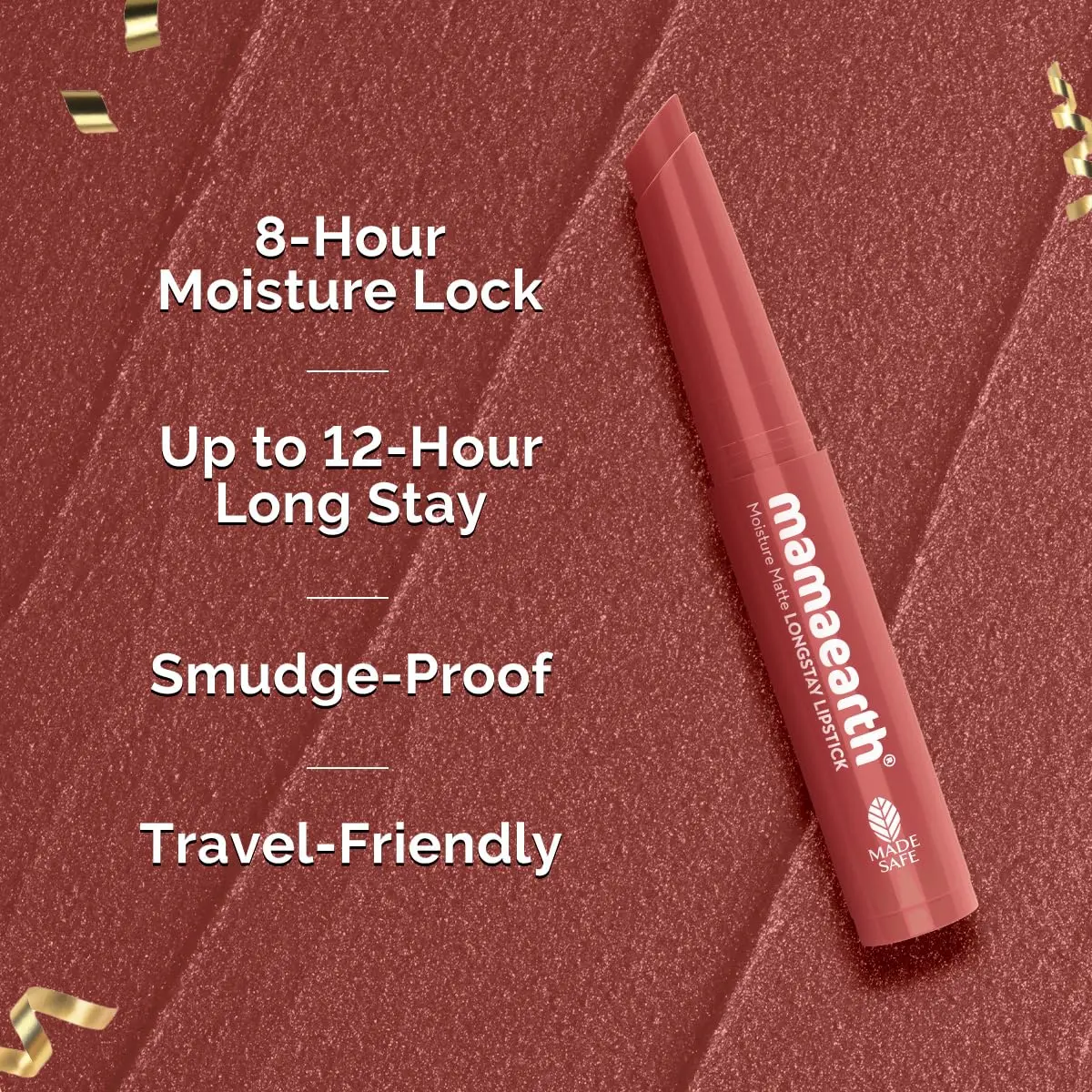 Moisture Matte Longstay Lipstick Pack Of 3 Minis - Bright And Bold (0.7 Gm Each) - Image 6