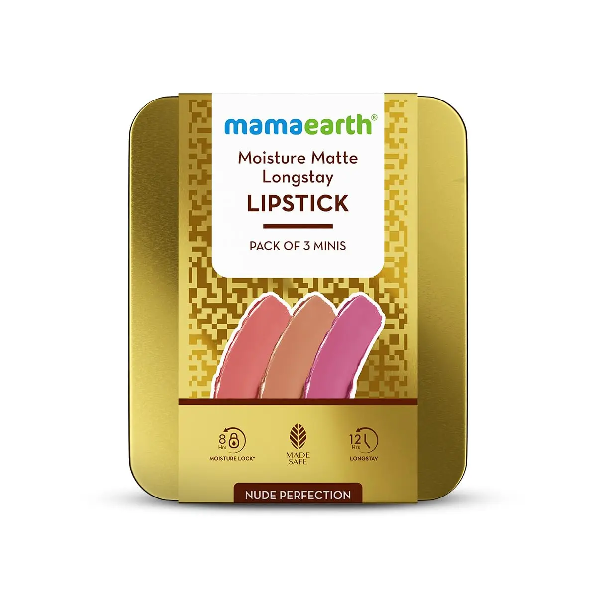 Moisture Matte Longstay Lipstick Pack Of 3 Minis - Nude Perfection (0.7 Gm Each) - Image 3