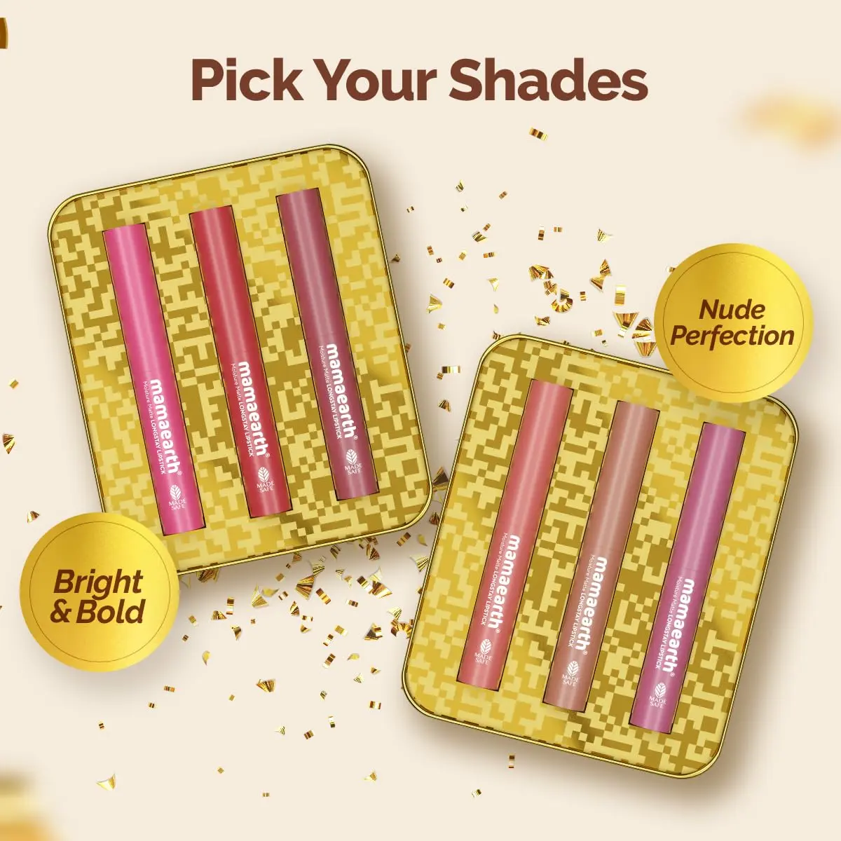 Moisture Matte Longstay Lipstick Pack Of 3 Minis - Nude Perfection (0.7 Gm Each) - Image 9