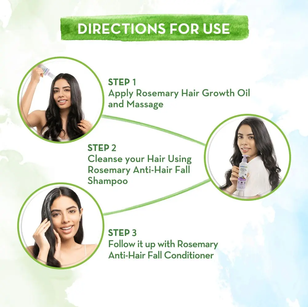 Rosemary HairCare Kits – Shampoo 250ml, Conditioner 250ml & Hair Oil 100ml - Image 4