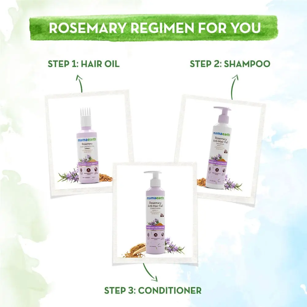 Rosemary HairCare Kits – Shampoo 250ml, Conditioner 250ml & Hair Oil 100ml - Image 5
