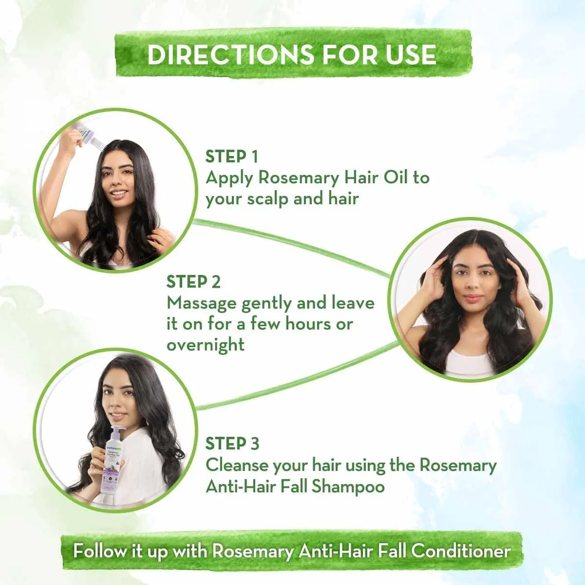 Rosemary Anti Hair Fall Shampoo 250ml + Hair Oil 150ml – Nourishing Hair Care Combo - Image 4