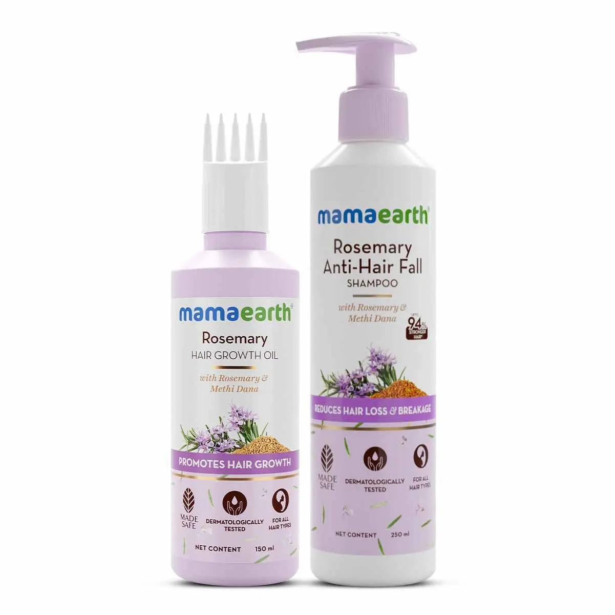 Rosemary Anti Hair Fall Shampoo 250ml + Hair Oil 150ml – Nourishing Hair Care Combo - Image 6