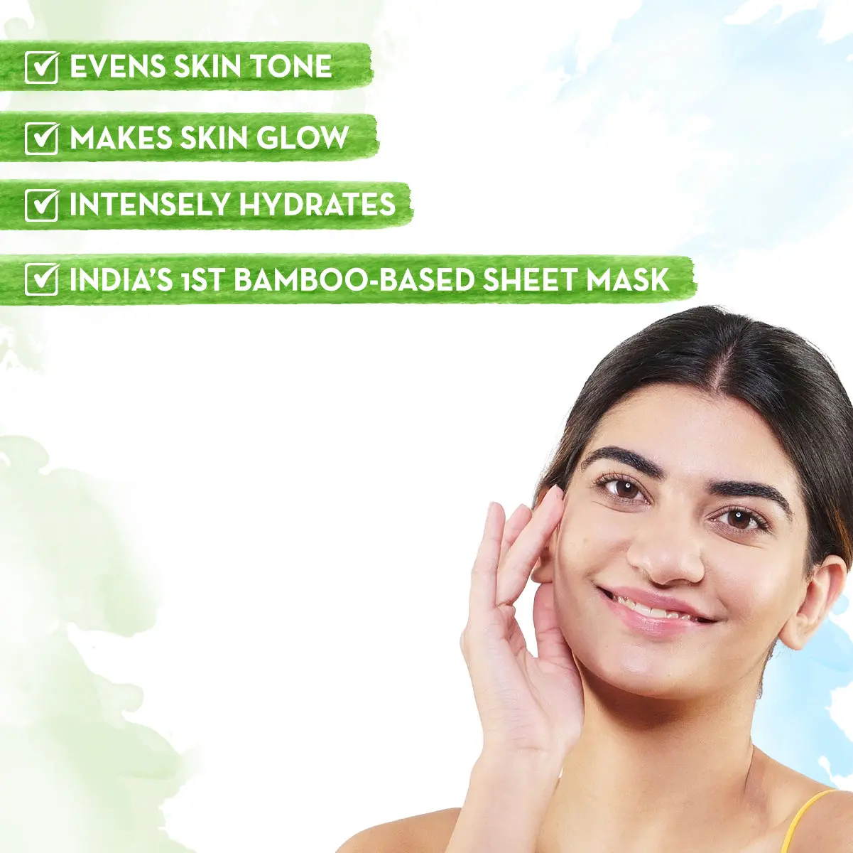 Ubtan Bamboo Sheet Mask - Image 2