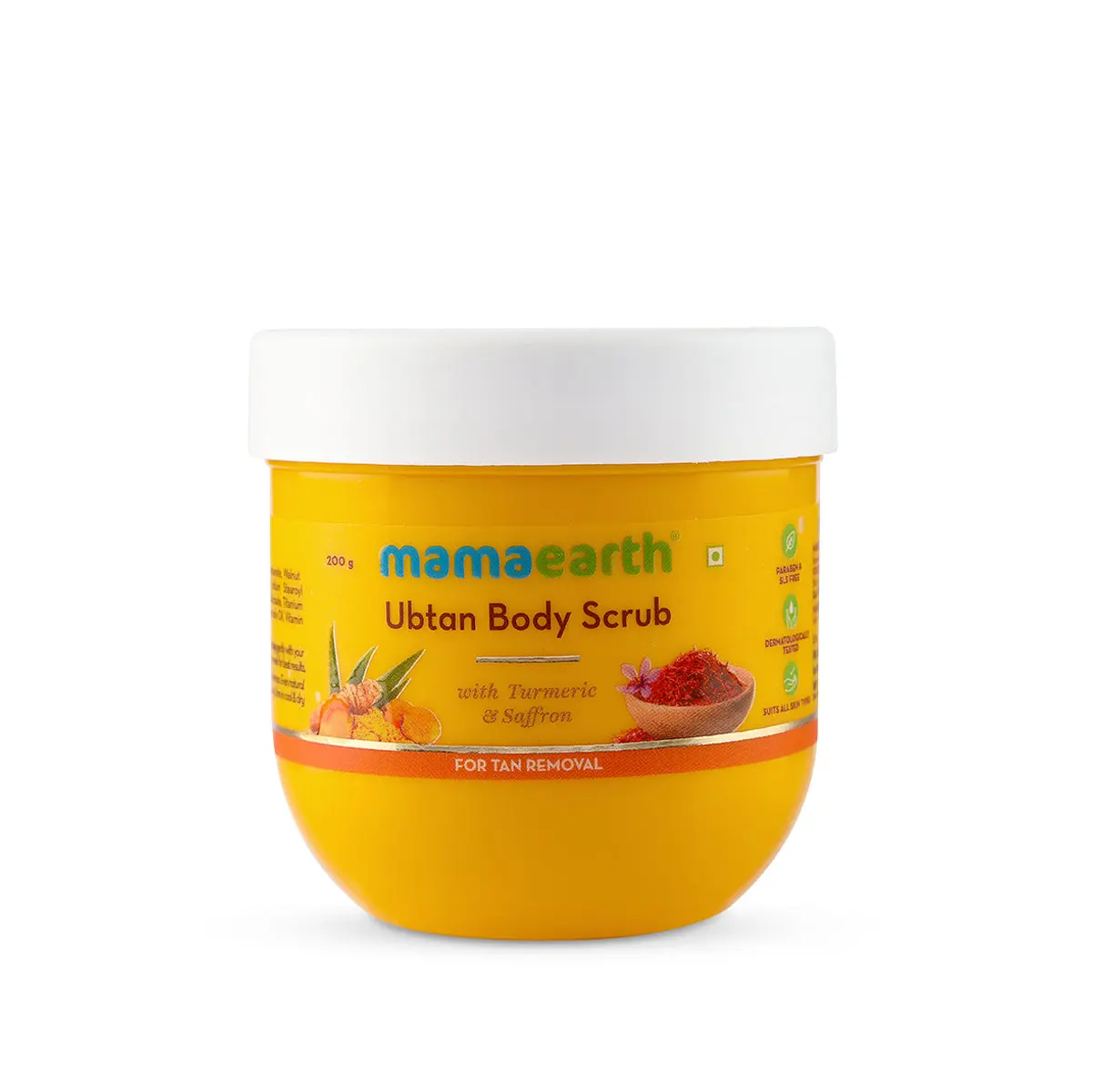 Ubtan Body Scrub With Turmeric & Saffron For Tan Removal - Image 3