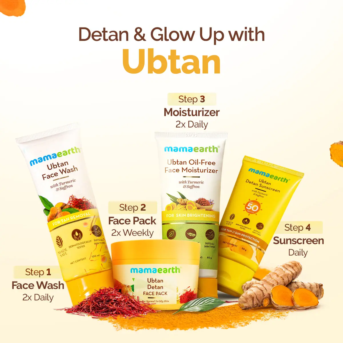 Ubtan Detan Face Pack for Tan Removal & Brighter Skin Glow - Image 6